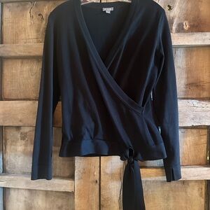 Ann Taylor Black Knit Label Top